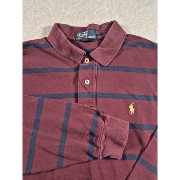 Polo Ralph Lauren Other - Polo Ralph Lauren Striped Rugby Long Sleeve Shirt Mens Large 90s Preppy